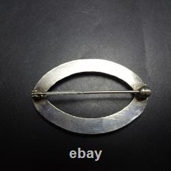 CLASSIC Vintage ZUNI Sterling Silver TURQUOISE Petit Point PIN/BROOCH