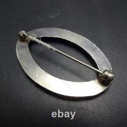CLASSIC Vintage ZUNI Sterling Silver TURQUOISE Petit Point PIN/BROOCH