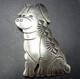 Cecil Perry Navajo Hand Stamped Sterling Silver Pig Porcine Oinker Pin/brooch