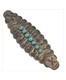 Cold Chisel Harvey Era Navajo Sterling Silver Turquoise Arrow Pin Brooch