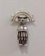 Collectible Rare Hu Chu Tse (navajo) 3d Mid Century Pin Pendant