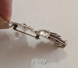 Collectible Rare HU CHU TSE (Navajo) 3D Mid Century Pin Pendant