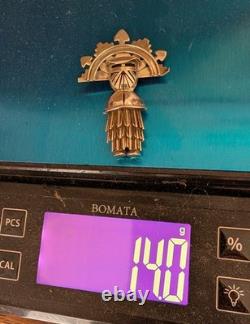 Collectible Rare HU CHU TSE (Navajo) 3D Mid Century Pin Pendant