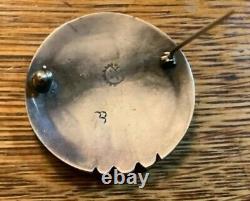 Collectible Victor Coochwytewa Sterling Silver Pin Historical Early Signature