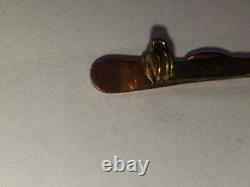 Copper Tomahawk Axe Pin Turquoise New Mexico Souvenir Vintage