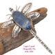 Dragonfly Brooch Lapis Lazuli Joe Eby Sundance Catalog Pin Sterling Silver Xl