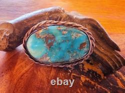 Dead Pawn Turquoise and Sterling Pin