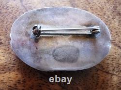 Dead Pawn Turquoise and Sterling Pin