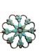 Dishta Style Turquoise Zuni Vintage Brooch Vintage