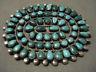 Earlier 1900's Vintage Navajo Turquoise Silver Pin Old