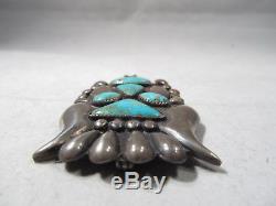 ESTATE Rare Turquoise Frank Patania Sr Thunderbird Pin Brooch Ring Set K987