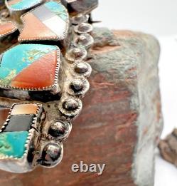 Early vintage ZUNI RAINBOW MAN PIN multi-stone inlay brooch turquoise rainbow Early vintage ZUNI RAINBOW MAN PIN multi-stone inlay brooch turquoise rainbow