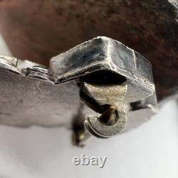 Early vintage ZUNI RAINBOW MAN PIN multi-stone inlay brooch turquoise rainbow