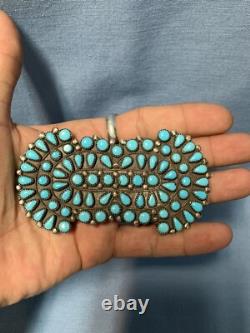 FANTASTIC Sterling Silver and Turquoise Pin