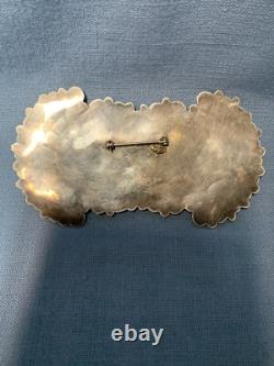 FANTASTIC Sterling Silver and Turquoise Pin