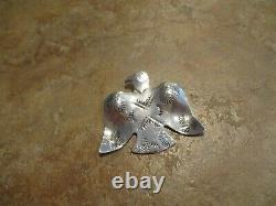 FINE Old Pawn Navajo Sterling Silver THUNDERBIRD Pin