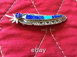 FREE SHIPPING Native American jewelry Brooch Pin for lapel or collar. Authentic
