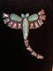 Federico Jimenez Turquoise Amethyst Dragonfly Pin/pendant
