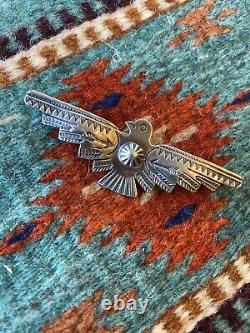 Fred Harvy Era Navajo Thunderbird Pin / Brooch