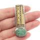 Gertie Ganadonegro Old Pawn 925 Sterling Silver Vintage Turquoise Pin Pendant