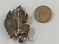Gary Paulinus Vacit Zuni Kachina Man Dancing Brooch Pin Sterling Silver 11 grams