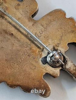 Gary Paulinus Vacit Zuni Kachina Man Dancing Brooch Pin Sterling Silver 11 grams