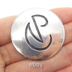 George Kee Navajo Alice Owens Old Pawn Sterling Silver Vintage Tribal Pin Brooch