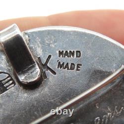 George Kee Navajo Alice Owens Old Pawn Sterling Silver Vintage Tribal Pin Brooch