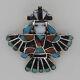 Gorgeous Frank Vacit Knifewing Vintage Zuni Channel Inlay Pin