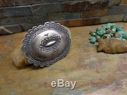 Gorgeous Large Navajo Sterling Concho Brooch Pin Native Old Pawn Harvey Era
