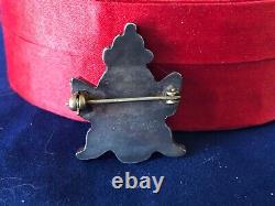 Gorgeous Old Zuni Inlay Knifewing Man Brooch / Pin