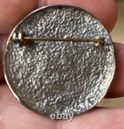 HOPI Vintage Sterling Silver Stamped. 925 Brooch Pin, 1.33 Signed (M). 925 12g