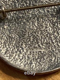 HOPI Vintage Sterling Silver Stamped. 925 Brooch Pin, 1.33 Signed (M). 925 12g