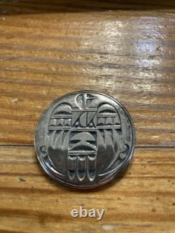 HOPI Vintage Sterling Silver Stamped. 925 Brooch Pin, 1.33 Signed (M). 925 12g