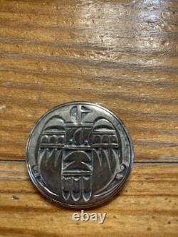 HOPI Vintage Sterling Silver Stamped. 925 Brooch Pin, 1.33 Signed (M). 925 12g