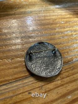 HOPI Vintage Sterling Silver Stamped. 925 Brooch Pin, 1.33 Signed (M). 925 12g