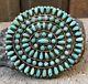 Huge 3 Old Pawn Zuni Petit Point Turquoise Johnny Mike Begay Jmb Pin Brooch
