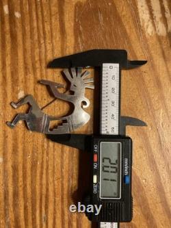 HUGE 3 Vintage Hopi Navajo Sterling KOKOPELLI Dancer Pin Brooch 22 Grams
