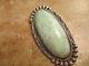 Huge Antique Old Pawn Navajo Sterling Silver Dry Creek Turquoise Pendant & Pin