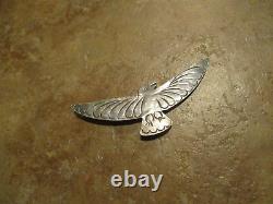 HUGE OLD PAWN Navajo Sterling Silver THUNDERBIRD Pin