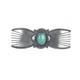Harry Morgan (1947-2008) Navajo Heavy Stamped Sterling Silver And Turquosie Pin