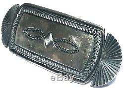 Harry Morgan Navajo Native American Sterling Silver Artisan Vintage Brooch Pin
