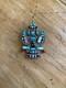 Herbert And Esther Cellicion Zuni Large Knifewing Inlay Brooch Pendant