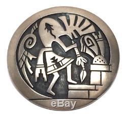 Hopi Handmade Sterling Silver Kokopelli Pendant/Pin