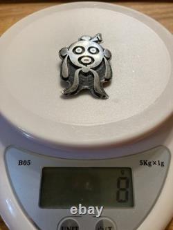 Hopi Mudhead Vintage Pin Sterling Silver 9 grams 1.75x1.17