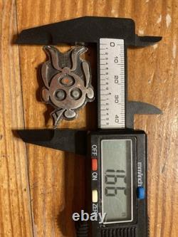 Hopi Mudhead Vintage Pin Sterling Silver 9 grams 1.75x1.17