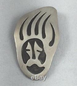 Hopi Native American Chuck Lyndsay Bear Claw Pin/Pendant