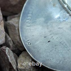 Hopi Signed Overlaid Vintage Sterling Silver Brooch Pin Native American