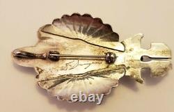 Huge Vintage Native American Sterling Silver Kachina Pin/Pendant Smallcanyon