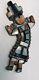 Incredible Large Indian Native American Mosaic Channel Inlay Rainbow Man Dancer